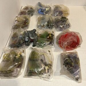Lord of the Rings Burger King 2001 Toy 13 Set Fellowship of the Ring B2